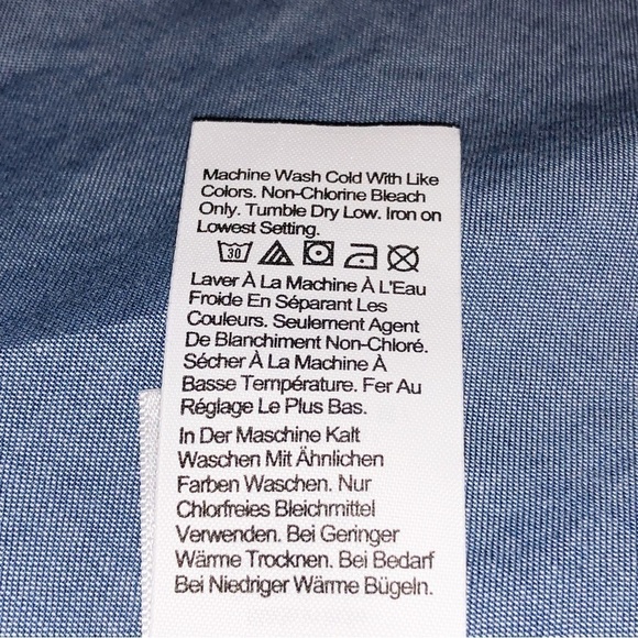 Crewcuts Chambray Blue Dress Size 4 - Picture 7 of 10